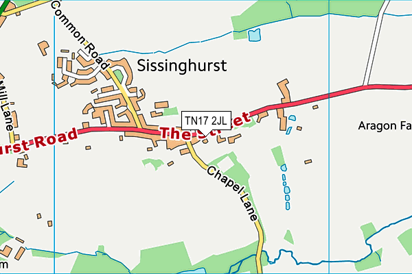 TN17 2JL map - OS VectorMap District (Ordnance Survey) TN17 2JL map - OS VectorMap District (Ordnance Survey)