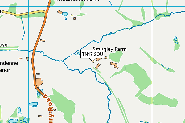 TN17 2QU map - OS VectorMap District (Ordnance Survey) TN17 2QU map - OS VectorMap District (Ordnance Survey)