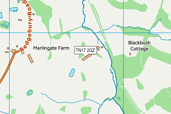 TN17 2QZ map - OS VectorMap District (Ordnance Survey) TN17 2QZ map - OS VectorMap District (Ordnance Survey)