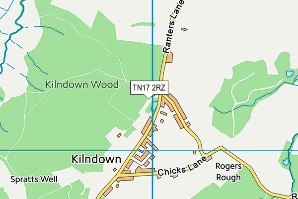 TN17 2RZ map - OS VectorMap District (Ordnance Survey) TN17 2RZ map - OS VectorMap District (Ordnance Survey)