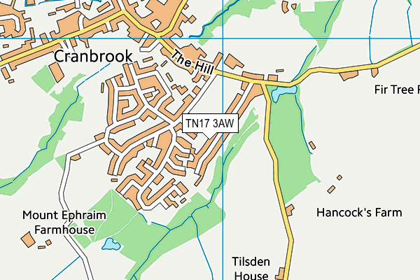TN17 3AW map - OS VectorMap District (Ordnance Survey) TN17 3AW map - OS VectorMap District (Ordnance Survey)
