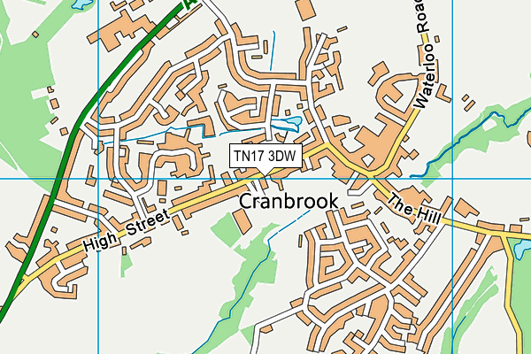 TN17 3DW map - OS VectorMap District (Ordnance Survey) TN17 3DW map - OS VectorMap District (Ordnance Survey)