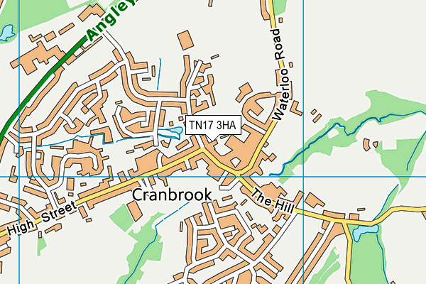 TN17 3HA map - OS VectorMap District (Ordnance Survey) TN17 3HA map - OS VectorMap District (Ordnance Survey)
