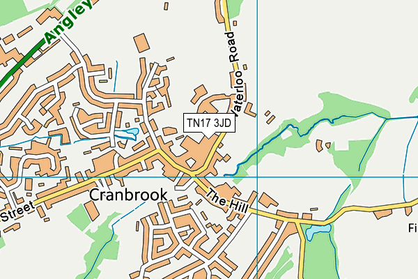 TN17 3JD map - OS VectorMap District (Ordnance Survey) TN17 3JD map - OS VectorMap District (Ordnance Survey)