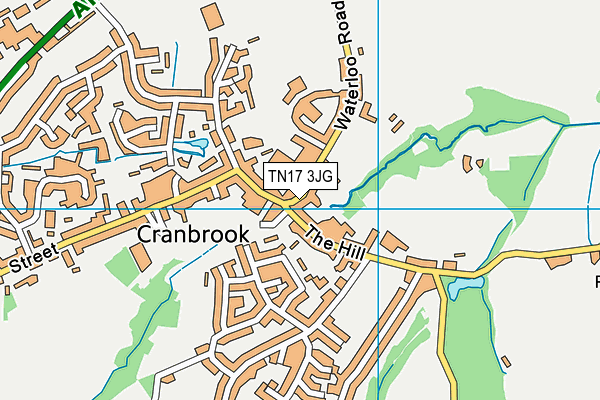 TN17 3JG map - OS VectorMap District (Ordnance Survey) TN17 3JG map - OS VectorMap District (Ordnance Survey)