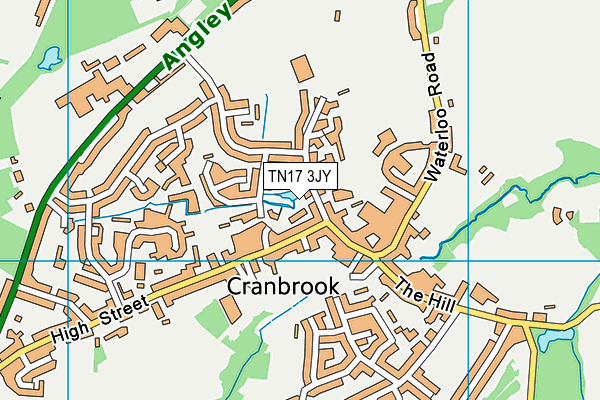 TN17 3JY map - OS VectorMap District (Ordnance Survey) TN17 3JY map - OS VectorMap District (Ordnance Survey)