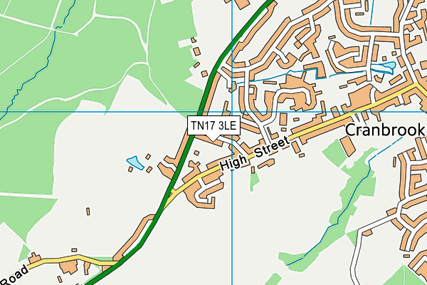 TN17 3LE map - OS VectorMap District (Ordnance Survey) TN17 3LE map - OS VectorMap District (Ordnance Survey)