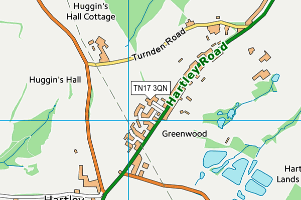 TN17 3QN map - OS VectorMap District (Ordnance Survey) TN17 3QN map - OS VectorMap District (Ordnance Survey)