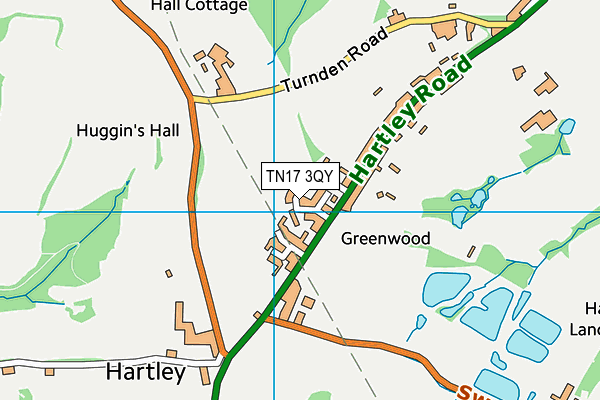 TN17 3QY map - OS VectorMap District (Ordnance Survey)