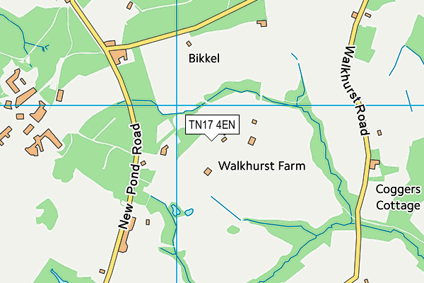 TN17 4EN map - OS VectorMap District (Ordnance Survey) TN17 4EN map - OS VectorMap District (Ordnance Survey)