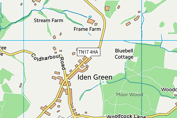 TN17 4HA map - OS VectorMap District (Ordnance Survey) TN17 4HA map - OS VectorMap District (Ordnance Survey)