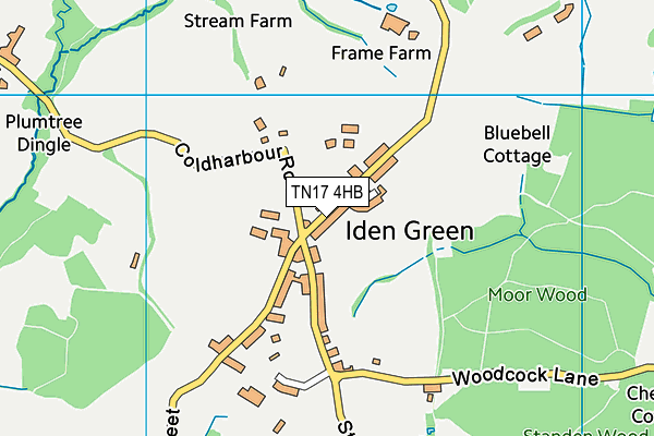 TN17 4HB map - OS VectorMap District (Ordnance Survey) TN17 4HB map - OS VectorMap District (Ordnance Survey)