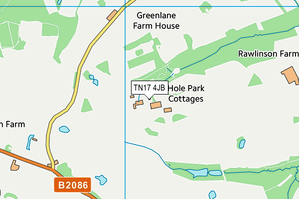 TN17 4JB map - OS VectorMap District (Ordnance Survey) TN17 4JB map - OS VectorMap District (Ordnance Survey)