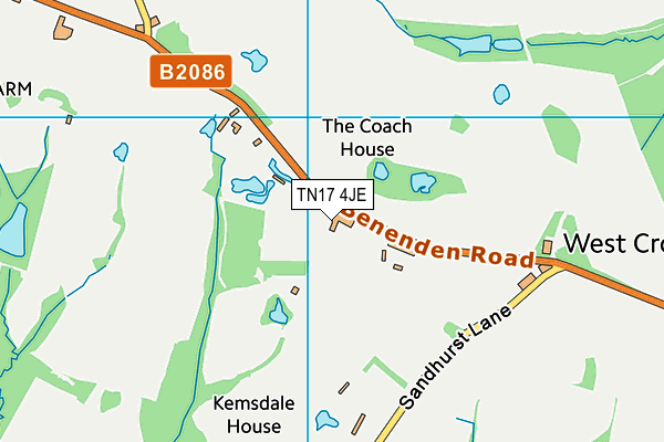 TN17 4JE map - OS VectorMap District (Ordnance Survey)
