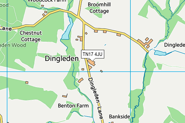 TN17 4JU map - OS VectorMap District (Ordnance Survey) TN17 4JU map - OS VectorMap District (Ordnance Survey)