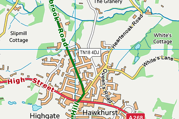 TN18 4DJ map - OS VectorMap District (Ordnance Survey) TN18 4DJ map - OS VectorMap District (Ordnance Survey)