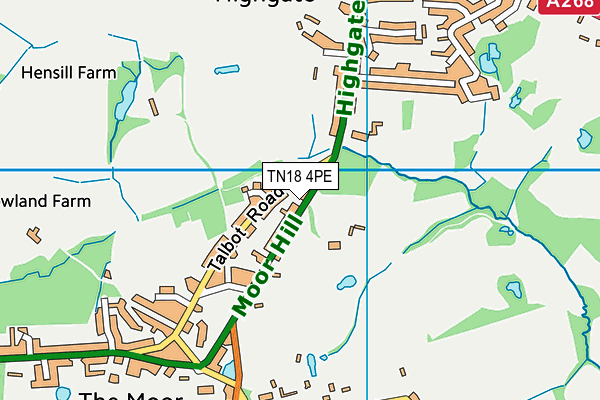 TN18 4PE map - OS VectorMap District (Ordnance Survey) TN18 4PE map - OS VectorMap District (Ordnance Survey)