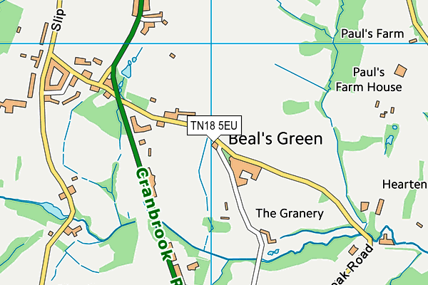 TN18 5EU map - OS VectorMap District (Ordnance Survey) TN18 5EU map - OS VectorMap District (Ordnance Survey)