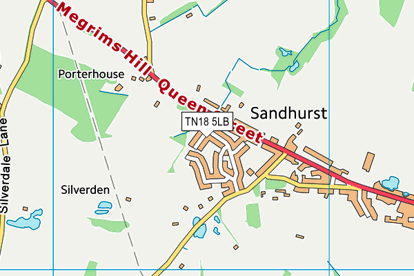 TN18 5LB map - OS VectorMap District (Ordnance Survey) TN18 5LB map - OS VectorMap District (Ordnance Survey)