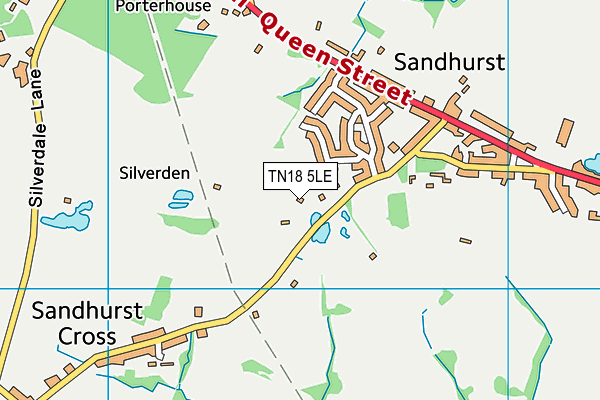 TN18 5LE map - OS VectorMap District (Ordnance Survey) TN18 5LE map - OS VectorMap District (Ordnance Survey)