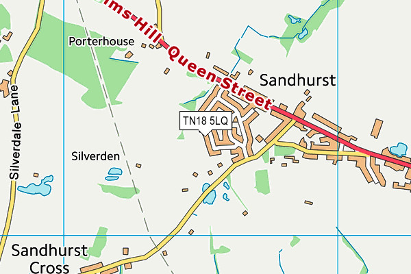 TN18 5LQ map - OS VectorMap District (Ordnance Survey) TN18 5LQ map - OS VectorMap District (Ordnance Survey)