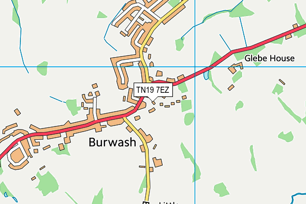 TN19 7EZ map - OS VectorMap District (Ordnance Survey)