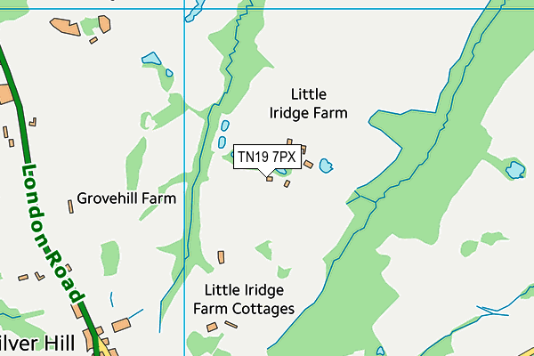 TN19 7PX map - OS VectorMap District (Ordnance Survey) TN19 7PX map - OS VectorMap District (Ordnance Survey)