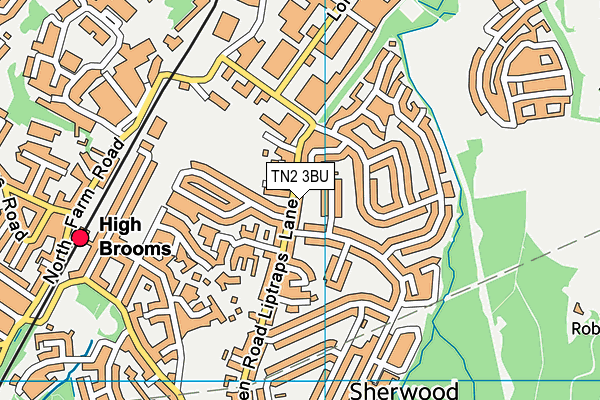 TN2 3BU map - OS VectorMap District (Ordnance Survey) TN2 3BU map - OS VectorMap District (Ordnance Survey)