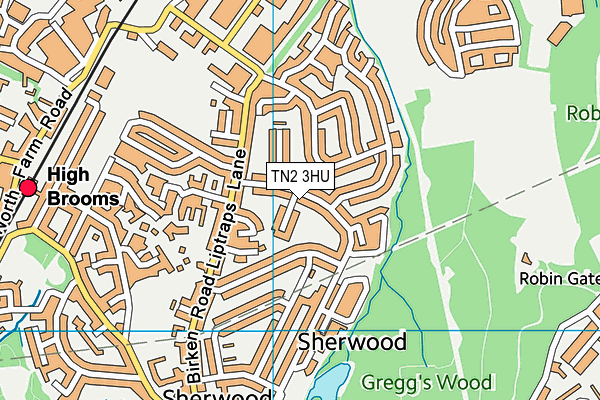 TN2 3HU map - OS VectorMap District (Ordnance Survey) TN2 3HU map - OS VectorMap District (Ordnance Survey)