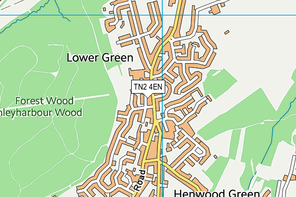 TN2 4EN map - OS VectorMap District (Ordnance Survey) TN2 4EN map - OS VectorMap District (Ordnance Survey)