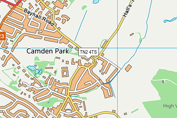 TN2 4TS map - OS VectorMap District (Ordnance Survey) TN2 4TS map - OS VectorMap District (Ordnance Survey)
