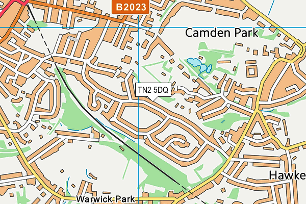 TN2 5DQ map - OS VectorMap District (Ordnance Survey) TN2 5DQ map - OS VectorMap District (Ordnance Survey)