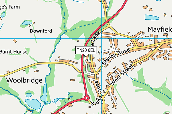 TN20 6EL map - OS VectorMap District (Ordnance Survey)