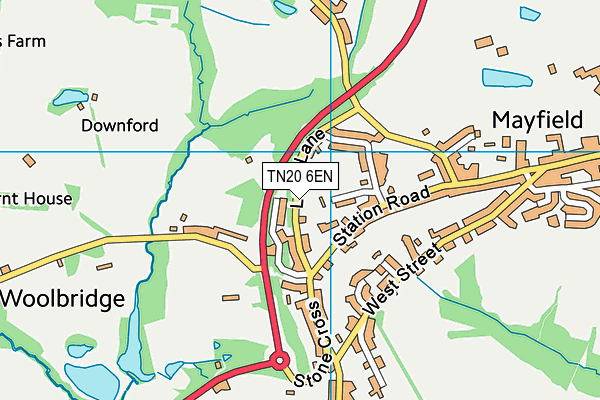 TN20 6EN map - OS VectorMap District (Ordnance Survey) TN20 6EN map - OS VectorMap District (Ordnance Survey)