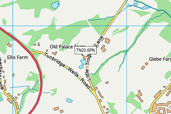TN20 6PN map - OS VectorMap District (Ordnance Survey) TN20 6PN map - OS VectorMap District (Ordnance Survey)