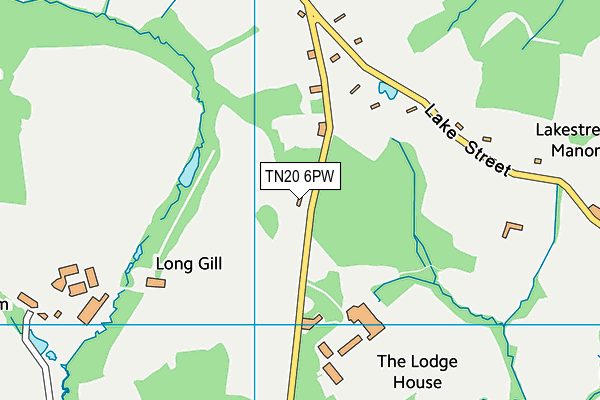 TN20 6PW map - OS VectorMap District (Ordnance Survey) TN20 6PW map - OS VectorMap District (Ordnance Survey)
