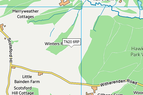 TN20 6RP map - OS VectorMap District (Ordnance Survey) TN20 6RP map - OS VectorMap District (Ordnance Survey)
