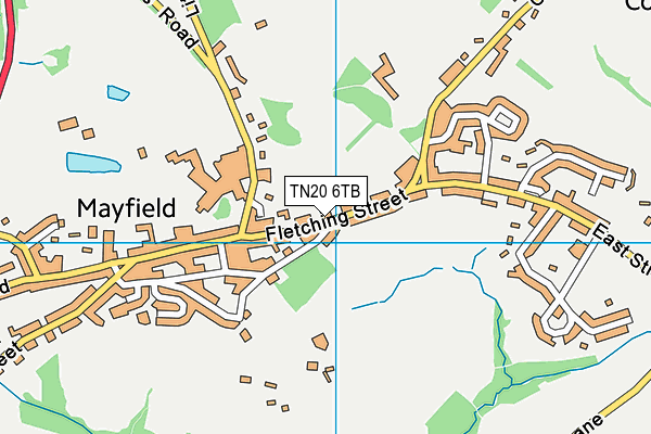 TN20 6TB map - OS VectorMap District (Ordnance Survey) TN20 6TB map - OS VectorMap District (Ordnance Survey)