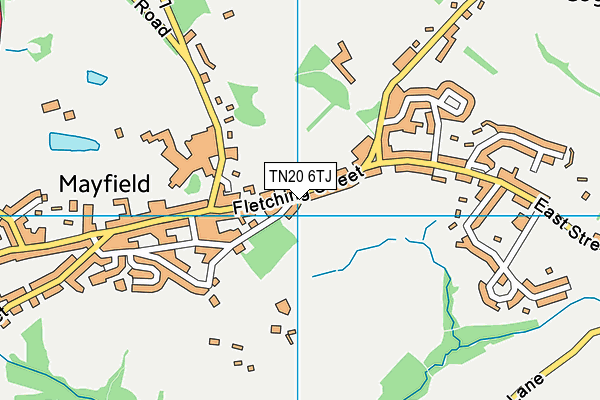 TN20 6TJ map - OS VectorMap District (Ordnance Survey)