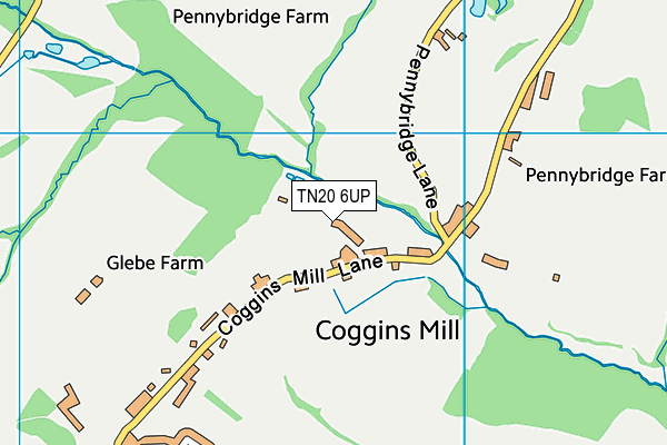 TN20 6UP map - OS VectorMap District (Ordnance Survey) TN20 6UP map - OS VectorMap District (Ordnance Survey)