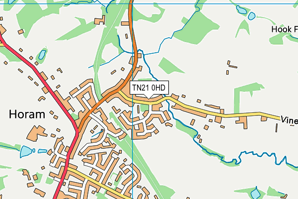 TN21 0HD map - OS VectorMap District (Ordnance Survey) TN21 0HD map - OS VectorMap District (Ordnance Survey)