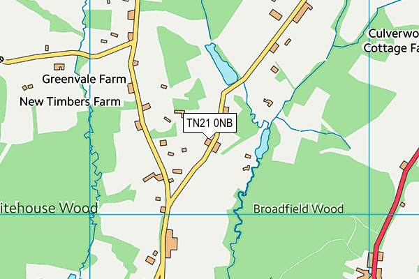 TN21 0NB map - OS VectorMap District (Ordnance Survey) TN21 0NB map - OS VectorMap District (Ordnance Survey)