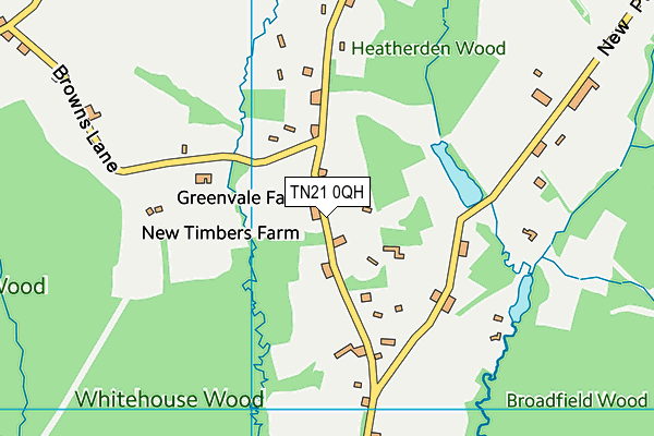 TN21 0QH map - OS VectorMap District (Ordnance Survey) TN21 0QH map - OS VectorMap District (Ordnance Survey)