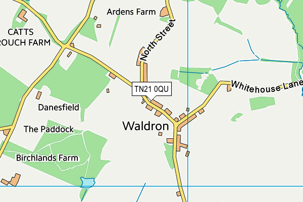 TN21 0QU map - OS VectorMap District (Ordnance Survey) TN21 0QU map - OS VectorMap District (Ordnance Survey)