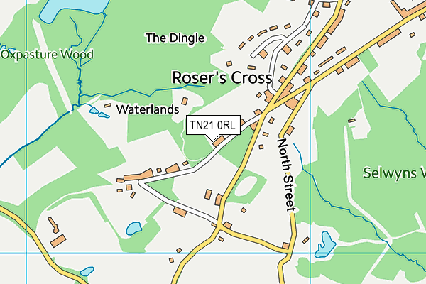 TN21 0RL map - OS VectorMap District (Ordnance Survey) TN21 0RL map - OS VectorMap District (Ordnance Survey)