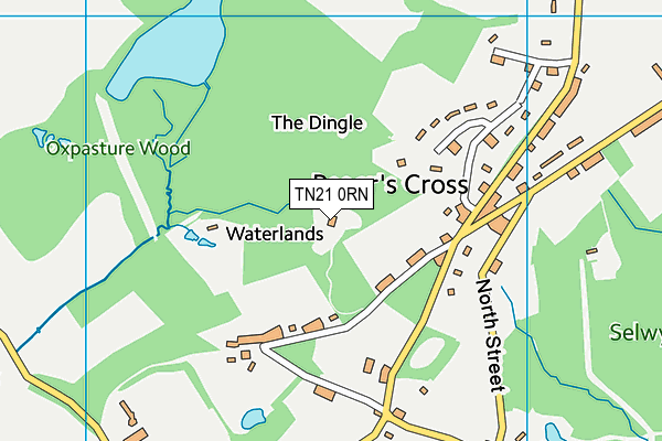 TN21 0RN map - OS VectorMap District (Ordnance Survey) TN21 0RN map - OS VectorMap District (Ordnance Survey)