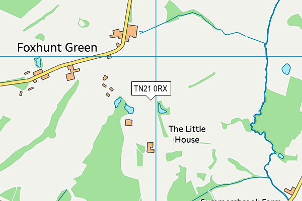 TN21 0RX map - OS VectorMap District (Ordnance Survey)