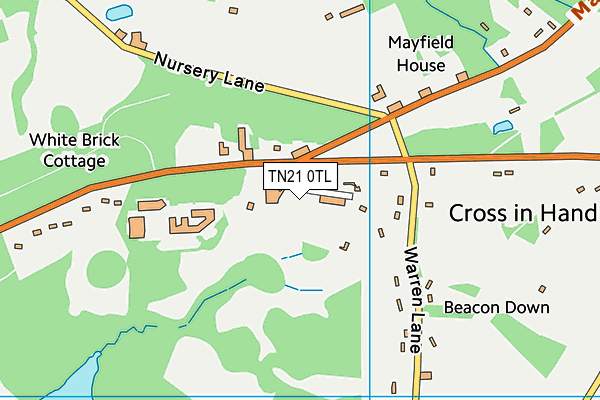 TN21 0TL map - OS VectorMap District (Ordnance Survey) TN21 0TL map - OS VectorMap District (Ordnance Survey)