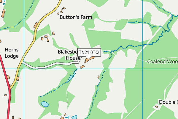 TN21 0TQ map - OS VectorMap District (Ordnance Survey) TN21 0TQ map - OS VectorMap District (Ordnance Survey)