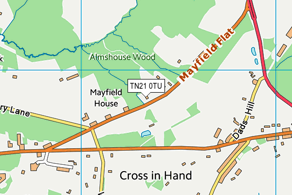 TN21 0TU map - OS VectorMap District (Ordnance Survey) TN21 0TU map - OS VectorMap District (Ordnance Survey)